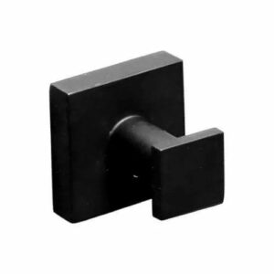 ECT - QUBI BLACK single robe hook in Matte Black