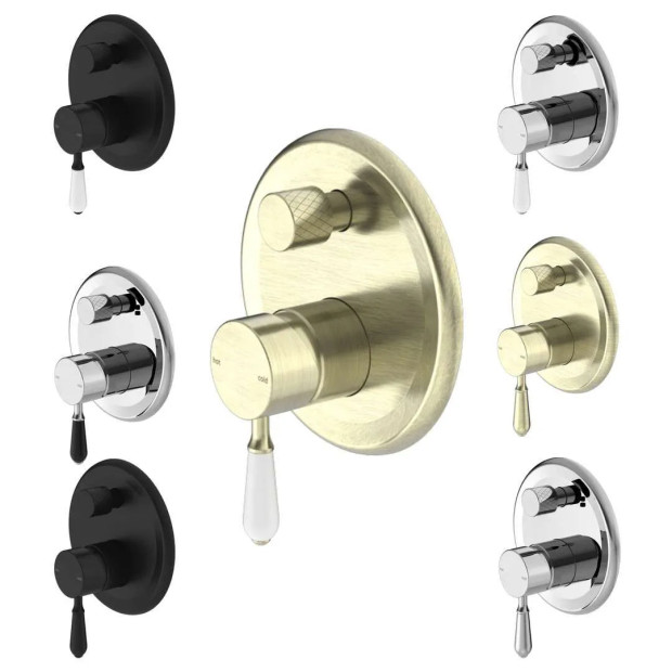 NERO - YORK Shower Mixer With Divertor And Lever Options