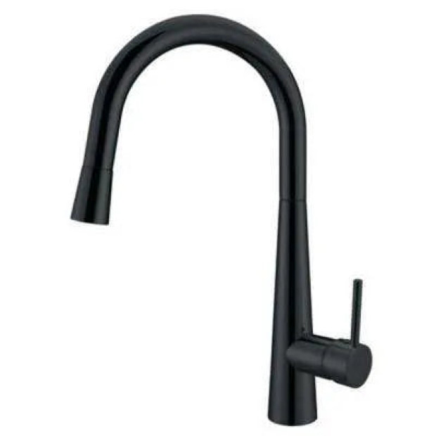 ECT - JESS Goose Neck Sink Mixer With Pull Out Magnet Head in Matte Black