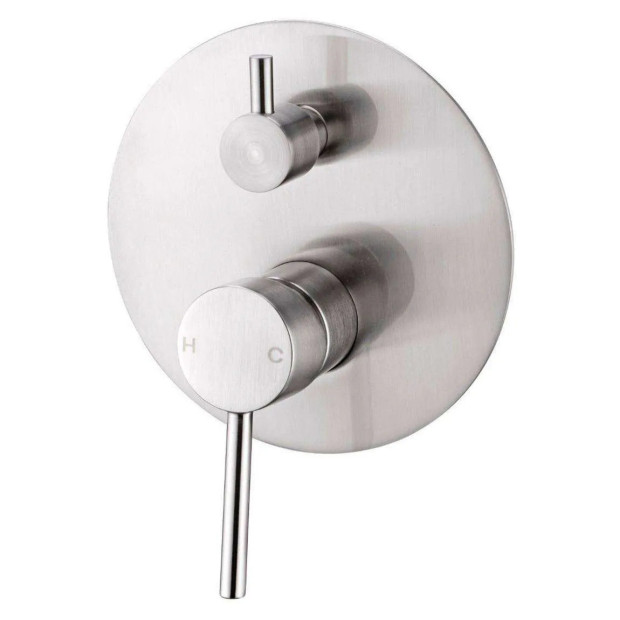 ECT - JESS Pin Handle Shower Mixer with Divertor in Brushed Nickel