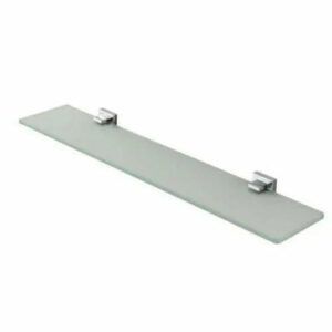 ECT - QUBI 600mm glass shelf in Chrome