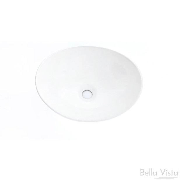 BELLA VISTA - Oval Ceramic Basin - 405x335x145