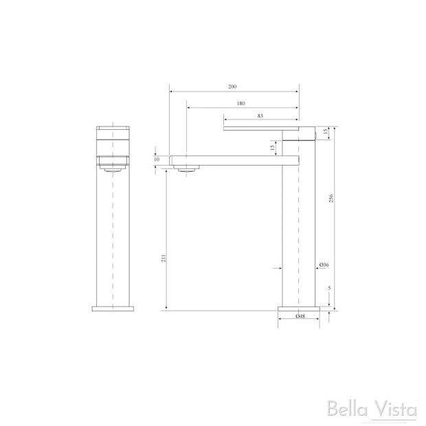 BELLA VISTA - CRESTA Tall Basin Mixer