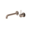 NERO - MECCA Wall Basin Mixer Handle Up Separate Back Plate