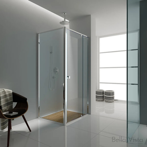 BELLA VISTA – Semi-Framed Shower Screen – Front and Return