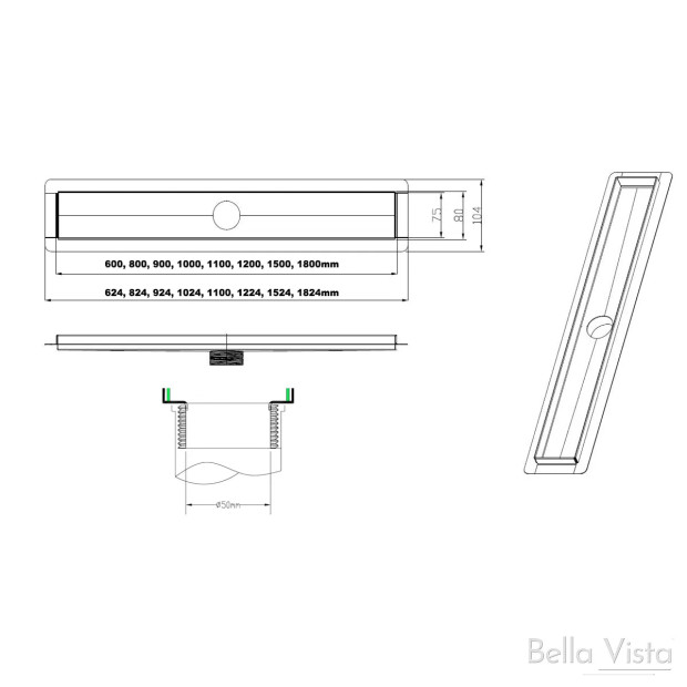 BELLA VISTA - Zenon Range - Tile Insert Style Grates