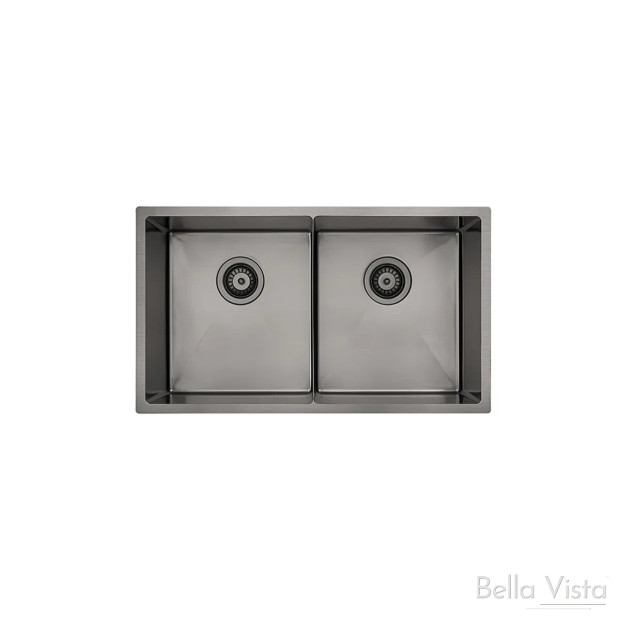 BELLA VISTA - Double Bowl Kitchen Sink - 760x440x250