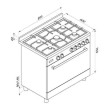 BLAUPUNKT - 90cm Freestanding Oven (Stainless Steel)