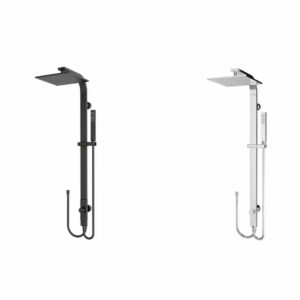 NERO - Rain Square Shower Set (Double Hose)