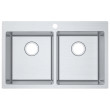 ECT - IMPACT Stainless Steel Double Bowl Top Mounted Sink