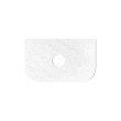 OTTI - BONDI Satin White Fluted Curved Vanity 750x460x450