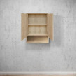OTTI - BYRON Natural Oak Plywood Shaving Cabinet 600x800x150