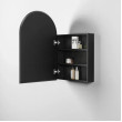 OTTI - ARCHIE Black Oak Shaving Cabinet 900x600x150