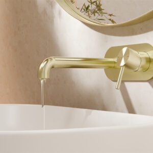 Zen Wall Basin Mixer Bg