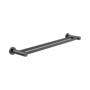 Nr2024dgm Dolce Ii Double Towel Rail 600mm Gun Metal Image 1.png