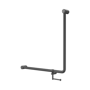 Nrcr3290bhgm Mecca Care 32mm 90 Degree Bent Tube Grab Rail 750x750mm With Toilet Roll Holder Gun Metal Image 1.png