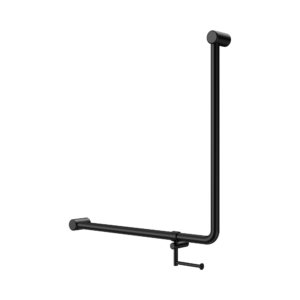 Nrcr3290bhmb Mecca Care 32mm 90 Degree Bent Tube Grab Rail 750x750mm With Toilet Roll Holder Matte Black Image 1.png