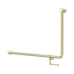 Nrcr3290ehbg Mecca Care 32mm Dda 90 Degree Bent Tube Grab Rail 600x1000mm With Toilet Roll Holder Brushed Gold Image 1.png