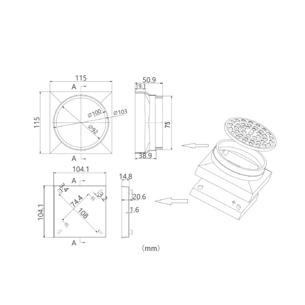 Shower Grate Specs