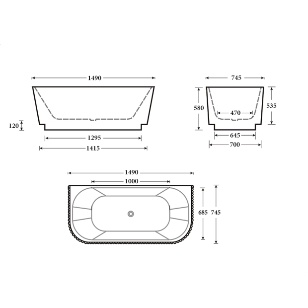 Havana 1500 Technical Drawing Square